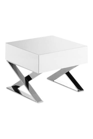 Table d'appoint - Argenté - 50 x 38 x 48 cm