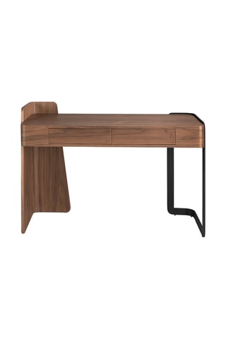 Bureau 2 tiroirs en bois - 129 x 52 x 85 cm