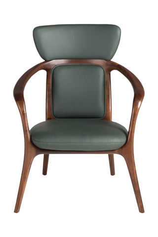 Fauteuil - Vert et marron
