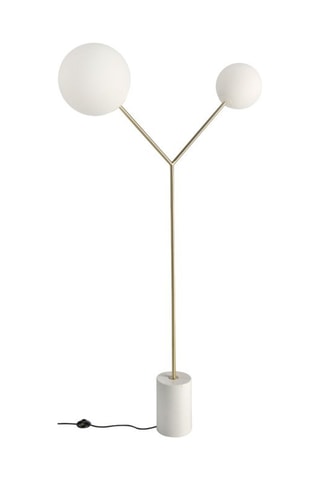 Lampadaire - Doré et blanc - 15 W