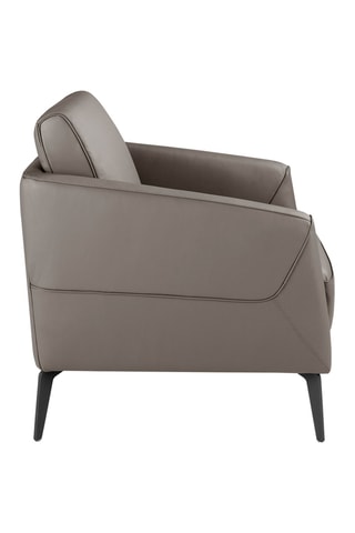Fauteuil - Gris - En cuir
