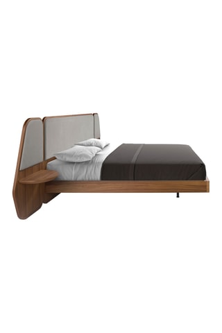 Lit en bois avec sommier en pin - Couchage 180 x 200 cm