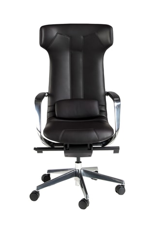 Fauteuil de bureau - 63 x 66 x 122 cm - Revêtement en simili cuir
