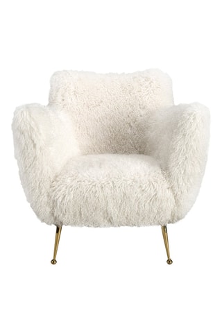 Fauteuil - Blanc - En polyester