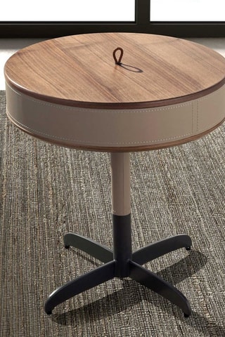 Table d'appoint en bois de noyer - 46 x 50 x 46 cm