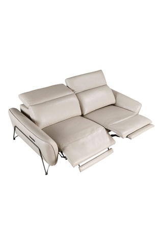 Canapé - Beige - 3 places - En cuir