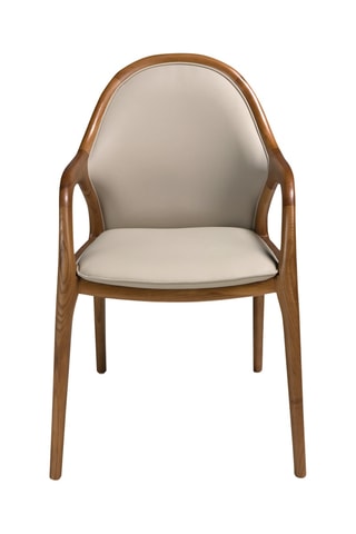 Fauteuil - Beige - En synthétique, vinyle et polyester