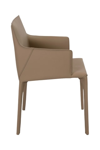 Fauteuil - Beige - En cuir