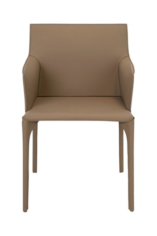 Fauteuil - Beige - En cuir