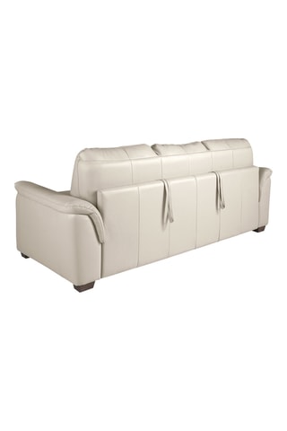 Canapé convertible - Beige - 3 places - En cuir