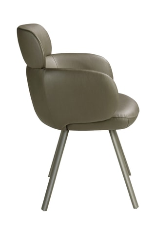 Fauteuil - Kaki - En synthétique, vinyle et polyester