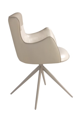 Fauteuil - Beige - En synthétique, vinyle et polyester