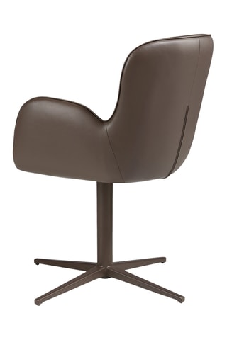 Fauteuil - Marron - Synthétique, vinyle et polyester