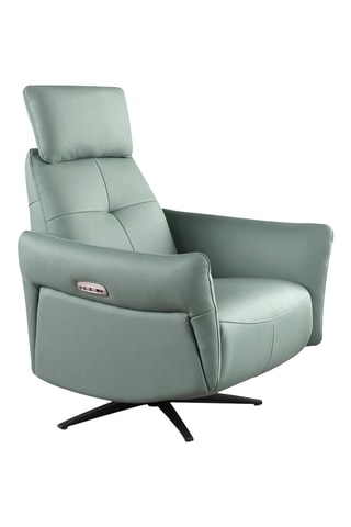 Fauteuil - Vert - En cuir