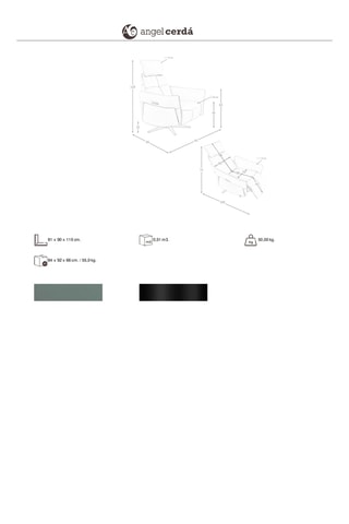Fauteuil - Vert - En cuir
