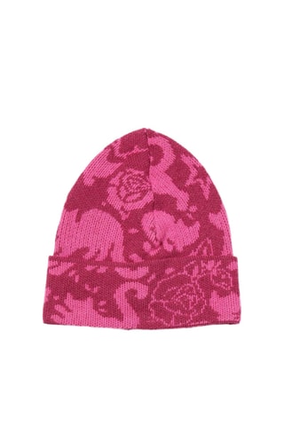 Bonnet en laine et cachemire - Rose