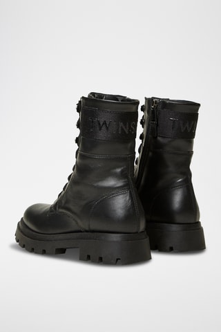 Boots en cuir - Noir