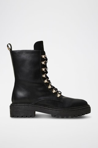 Bottines en cuir - Noir