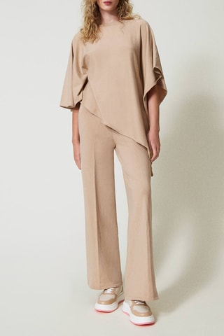 Pantalon palazzo - Beige - Twin Set