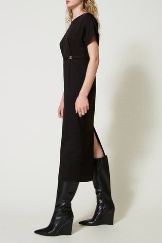 Robe midi - Noir - Twin Set