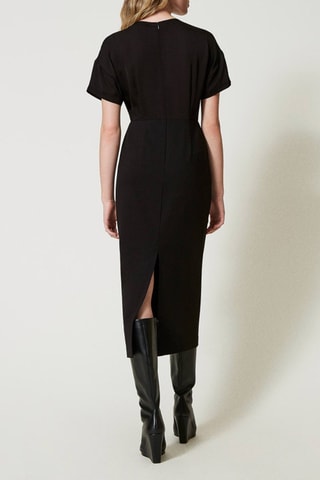 Robe midi - Noir - Twin Set