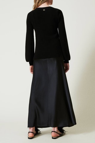 Robe trompe-l'oeil - Noir - Twin Set