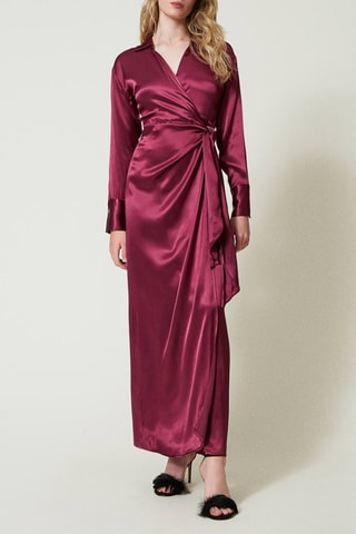 Robe portefeuille - Bordeaux - Twin Set