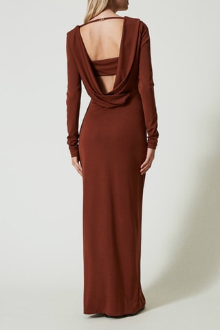 Robe longue - Marron - Twin Set