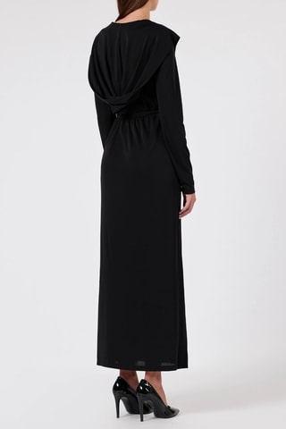 Robe longue à capuche - Noir - Twin Set
