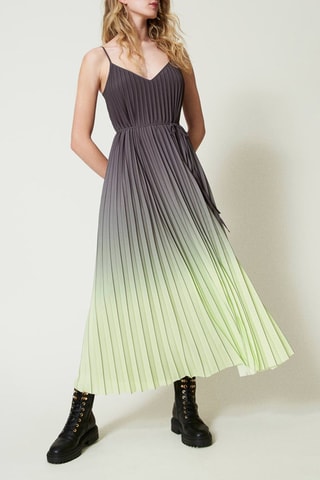 Robe plissée - Gris - Twin Set
