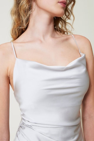 Robe midi - Blanc - Twin Set