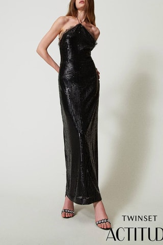 Robe longue - Noir - Twin Set