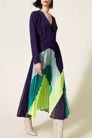 Robe midi - violet
