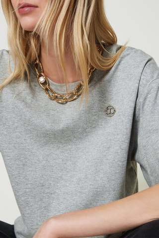 T-shirt - Gris clair chiné - Twin Set