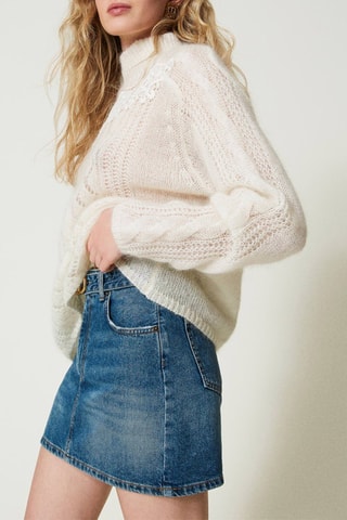 Minijupe en jean - Bleu - Twin Set