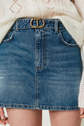Minijupe en jean - Bleu - Twin Set