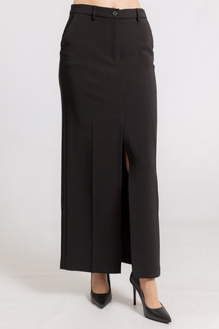 Jupe longue taille haute - Noir - Twin Set