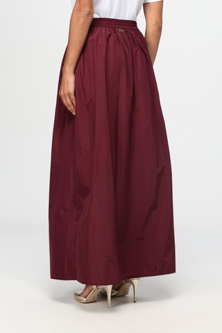 Jupe longue taille haute - Bordeaux