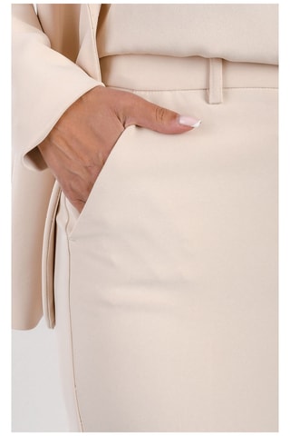 Jupe longue taille haute - Beige
