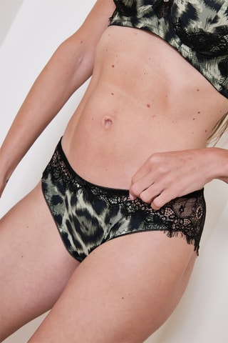 Push-up Beha en Slip Zali - Groen en Zwart - Just For Victoria