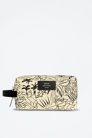Trousse de toilette Deia - Beige et noir