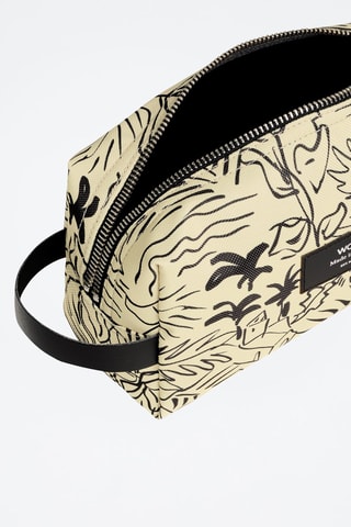 Trousse de toilette Deia - Beige et noir