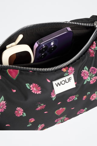Sac porté épaule Studio - Noir et rose