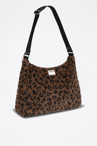 Sac porté épaule Teddy - Marron et noir
