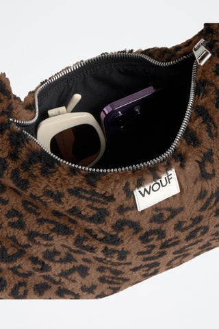 Sac porté épaule Teddy - Marron et noir