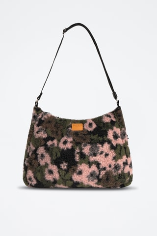 Sac porté épaule Teddy - Rose et vert