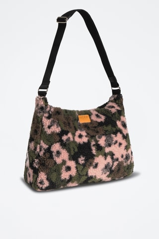 Sac porté épaule Teddy - Rose et vert