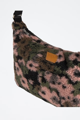 Sac porté épaule Teddy - Rose et vert