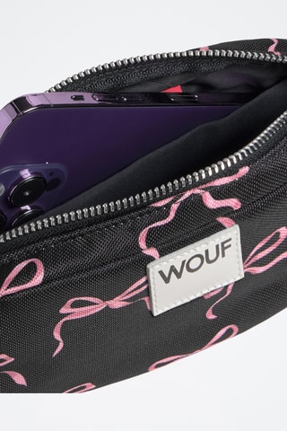 Sac bandoulière Daily - Noir et rose