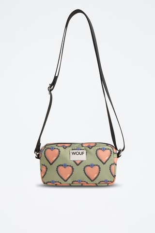 Sac bandoulière Daily - Rose et vert